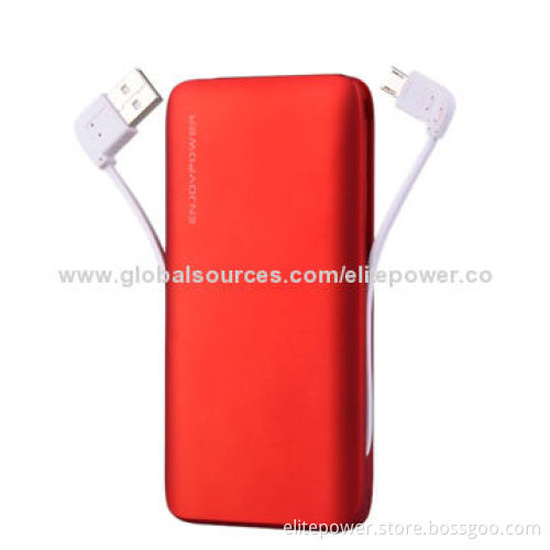 External Power Pack with 5,000mAh, Dual-USB Output for iPad/iPhone 5/Samsung